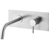 Mitigeur Lavabo à Encastrer Avec Plaque En Acier Et Bec Mural 248 Mm Paffoni Light Effet Satiné 2 Mitigeur Lavabo à Encastrer Avec Plaque En Acier Et Bec Mural 248 Mm Paffoni Light Effet Satiné -PAFFONI Soldes 48634316 1
