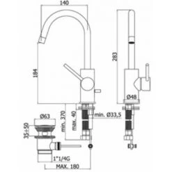 Mitigeur Lavabo Avec Bec Pivotant Sans Vidage Paffoni Light Laiton Satiné -PAFFONI Soldes 48634320 2