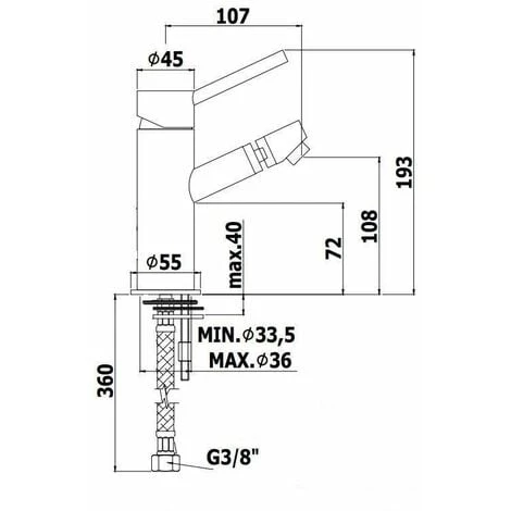 Mitigeur Bidet Avec Bec Articulé Paffoni Birillo BI131CR- BI135CR | Sans Vidage 4 Mitigeur Bidet Avec Bec Articulé Paffoni Birillo BI131CR- BI135CR | Sans Vidage – Image 2