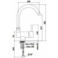 Mitigeur D'évier Avec Bec Inclinable Paffoni Stick SK189CR-SK189ST | Steel Looking - Steel Looking -PAFFONI Soldes 5008978 2