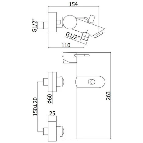 Ensemble De Mitigeurs Hauts Pour Lavabo, Bidet Et Baignoire Avec Douchette Chromée Paffoni Jocker 7 Ensemble De Mitigeurs Hauts Pour Lavabo, Bidet Et Baignoire Avec Douchette Chromée Paffoni Jocker – Image 5