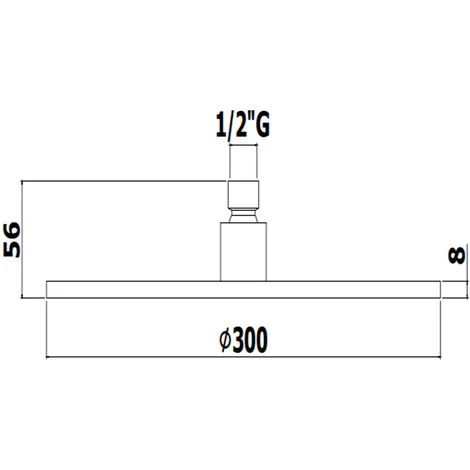 Pommeau De Douche Rond Paffoni Master King Diamètre 300 Mm En Métal Brossé 4 Pommeau De Douche Rond Paffoni Master King Diamètre 300 Mm En Métal Brossé – Image 2