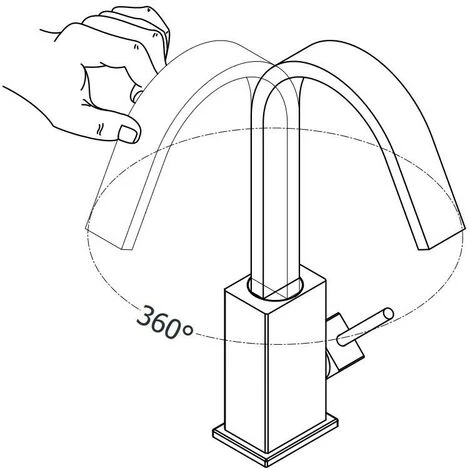 Mélangeur De Lavabo à Bec Plat Pivotant Paffoni Level LEA878CR | Chromé - Sans Vidage - Chromé 5 Mélangeur De Lavabo à Bec Plat Pivotant Paffoni Level LEA878CR | Chromé - Sans Vidage - Chromé – Image 3