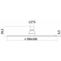 Paffoni Zanzibar Pommeau De Douche Carré En Métal Chromé 30x30 Cm épaisseur 6,5 Mm 7 Paffoni Zanzibar Pommeau De Douche Carré En Métal Chromé 30x30 Cm épaisseur 6,5 Mm -PAFFONI Soldes 50666786 3
