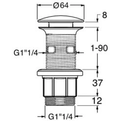 PAFFONI Kit D'installation Pour Lavabo Avec Siphon Design Et Bonde Clic-clac -PAFFONI Soldes 50947037 3