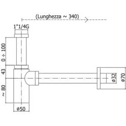 PAFFONI Kit D'installation Pour Lavabo Avec Siphon Design Et Bonde Clic-clac -PAFFONI Soldes 50947037 5