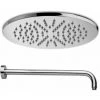 Pomme De Douche Ronde Paffoni Master Diamètre 225 Mm En Métal Chromé Avec Bras De Douche De 40 Cm -PAFFONI Soldes 50947038 1