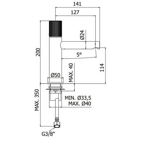Mitigeur Lavabo Avec Vidage Clic-clac Paffoni Jo Chromé 4 Mitigeur Lavabo Avec Vidage Clic-clac Paffoni Jo Chromé – Image 2