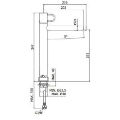 Mitigeur Lavabo Haut Avec Vidage Clic-clac Paffoni Jocker Chrome -PAFFONI Soldes 50947067 3