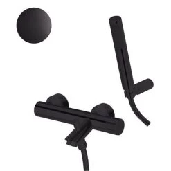 Mitigeur Bain Extérieur Avec Douchette Et Support Articulé Paffoni Jo Matt Black