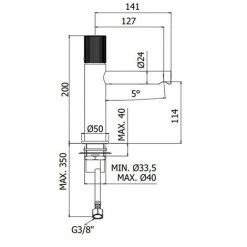 Mitigeur Lavabo Avec Vidage Clic-clac Paffoni Jo Matt Black 7 Mitigeur Lavabo Avec Vidage Clic-clac Paffoni Jo Matt Black -PAFFONI Soldes 50947080 2