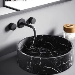 Mitigeur Lavabo Mural Avec Bec De 24,5 Cm Paffoni Jo Matt Black -PAFFONI Soldes 50947083 3