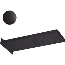 Pomme De Douche En Métal Avec Double Jet Pluie Et Cascade Paffoni Cascade Nero Opaco