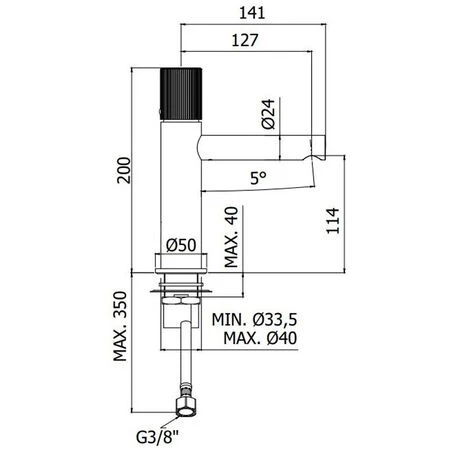 Paffoni Jo Black Matt Mitigeur Lavabo-bidet-douche 4 Paffoni Jo Black Matt Mitigeur Lavabo-bidet-douche – Image 2