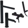 Ensemble De Mitigeurs Lavabo-bidet-baignoire Hauts Avec Douchette Paffoni Jo Nero Opaco 2 Ensemble De Mitigeurs Lavabo-bidet-baignoire Hauts Avec Douchette Paffoni Jo Nero Opaco -PAFFONI Soldes 50947095 1