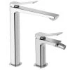 Ensemble De Mitigeurs Hauts Pour Lavabo Et Bidet En Laiton Chromé Modèle Tilt Paffoni 2 Ensemble De Mitigeurs Hauts Pour Lavabo Et Bidet En Laiton Chromé Modèle Tilt Paffoni -PAFFONI Soldes 50947186 1