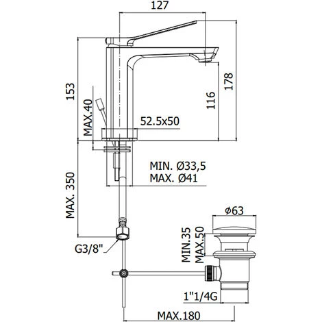 Ensemble De Mitigeurs Lavabo, Bidet Et Douche Avec Inverseur En Laiton Modèle Tilt Paffoni Chrome 4 Ensemble De Mitigeurs Lavabo, Bidet Et Douche Avec Inverseur En Laiton Modèle Tilt Paffoni Chrome – Image 2