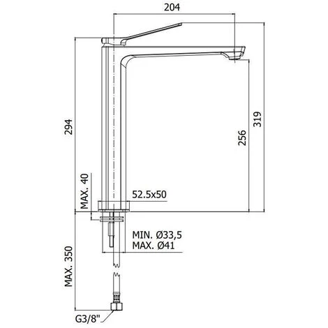 Mitigeur Lavabo Haut, Bidet Et Douche Avec Inverseur En Laiton Modèle Tilt Paffoni Matt Black 6 Mitigeur Lavabo Haut, Bidet Et Douche Avec Inverseur En Laiton Modèle Tilt Paffoni Matt Black – Image 4