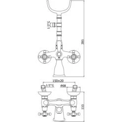 Mitigeur De Bain Externe Avec Set De Douche Et Déviateur Paffoni Belinda FBLV023 | Chromè-or - Chromè-or -PAFFONI Soldes 5709491 2