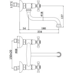 Mitigeur D'évier Mural Avec Bec Pivotant Paffoni Belinda FBLV161 | Chromé -PAFFONI Soldes 5709566 2