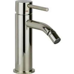 Mitigeur Bidet Couleur Or Blanc Sans Vidage Paffoni Light LIG131WG | Sans Vidage - White Gold - White Gold