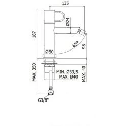 Mitigeur De Bidet En Laiton Avec Aérateur Réglable Paffoni Joker JK131CR-JK131NO | Chromé - Sans Vidage - Chromé -PAFFONI Soldes 57747506 2