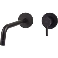 Mitigeur Lavabo à Encastrer Avec Bec 178 Mm Paffoni Light Matt Black