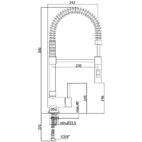 Mitigeur D'évier De Cuisine Monotrou Avec Bec Réglable Paffoni-Stick, Chrome Poli 4 Mitigeur D'évier De Cuisine Monotrou Avec Bec Réglable Paffoni-Stick, Chrome Poli – Image 2