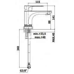 Mélangeur De Lavabo à économie D'énergie Paffoni SLY SY075CR-ES-SY071CR-ES | Sans Vidage -PAFFONI Soldes 6260387 4