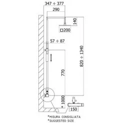 Colonne De Douche Paffoni Syncro Plus Avec Mitigeur Et Douchette -PAFFONI Soldes 71208079 3