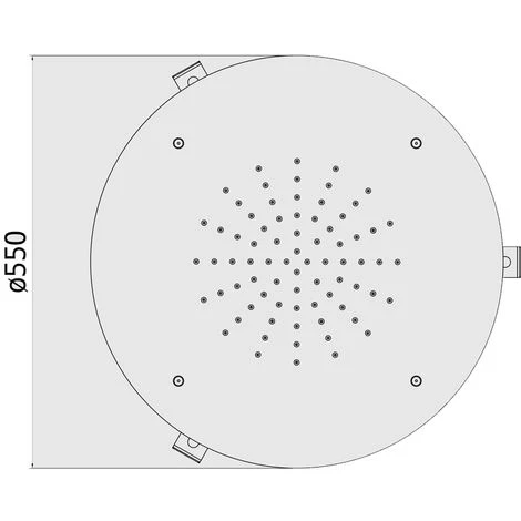 Douche De Plafond Ronde Encastrable Paffoni Las Vegas 4 Douche De Plafond Ronde Encastrable Paffoni Las Vegas – Image 2