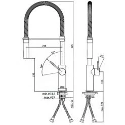 Mitigeur D'évier De Cuisine En Laiton Paffoni Light Exclusive Edition Avec Bec Pivotant Et Douchette Extractible Finition Chromée -PAFFONI Soldes 71616666 4