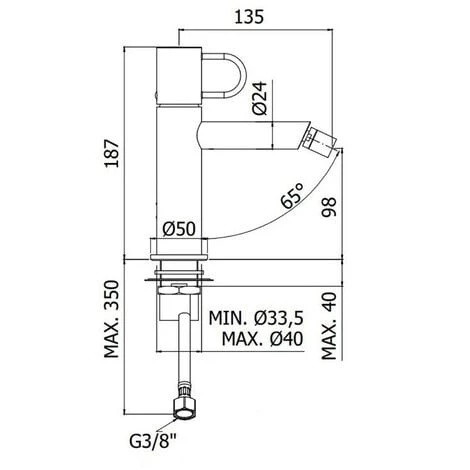 Mitigeur Bidet Avec Vidage Clic-clac Paffoni Jocker Chrome 4 Mitigeur Bidet Avec Vidage Clic-clac Paffoni Jocker Chrome – Image 2