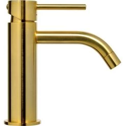 Mitigeur Lavabo De Marque Paffoni Modèle Light Exclusive Edition Honey Gold Finition Effet Brossé