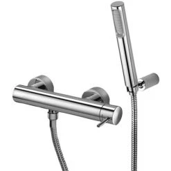 Mitigeur Douche Externe Avec Support Mural Et Douchette Paffoni Light Chrome