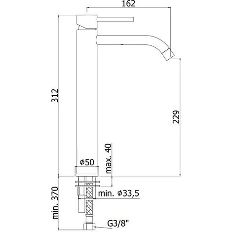 Mitigeur De Lavabo Haut Paffoni En Laiton Finition Steel Looking Effet Acier. Édition Exclusive Légère 6 Mitigeur De Lavabo Haut Paffoni En Laiton Finition Steel Looking Effet Acier. Édition Exclusive Légère – Image 4