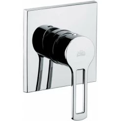 Mitigeur De Douche à Encastrer Avec Plaque En Acier Paffoni Ringo RIN010CR-RIN010NO | Chromé - RINGO - Acier Inoxydable - 1 Sortie - Chromé